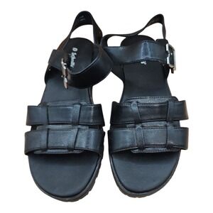 Dr. Scholl's Womens Slingback Sandals‎ Take Five Black Strappy Open Toe 7.5